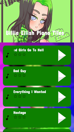 Billie Eilish Piano Tiles Game