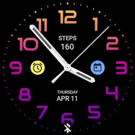 Sunset Analog Watch Face Screenshot