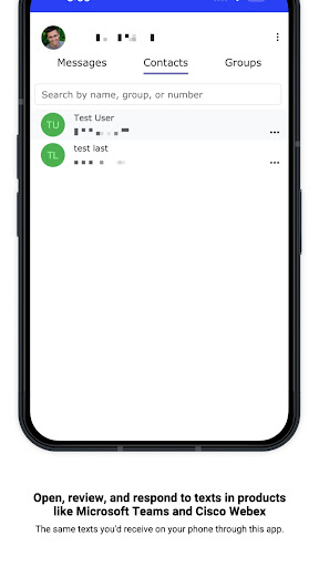 Texting with Approved Contact Screen 3