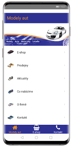 Android application Modely aut screenshort