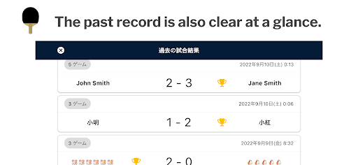 Voice Table Tennis Scoreboard Screen 3