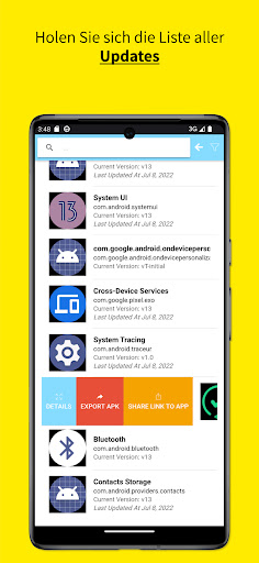 Aktualisieren: von Meinen Apps Screen 2