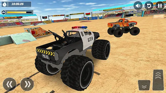 Police 4x4 Monster Truck Games