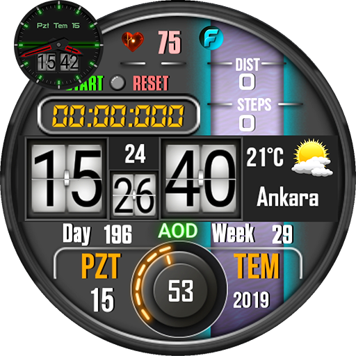 FS 133 Digital Watch Face For