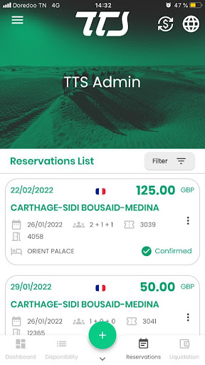 TTS : Excursions B2B Screen 3