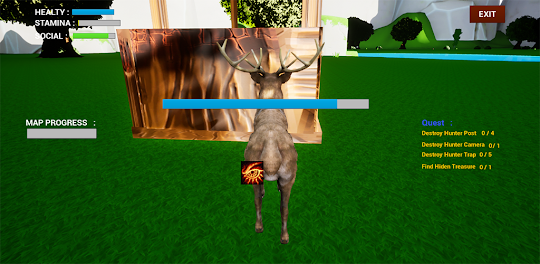 Clash Of Deer : Animal Sim 3D
