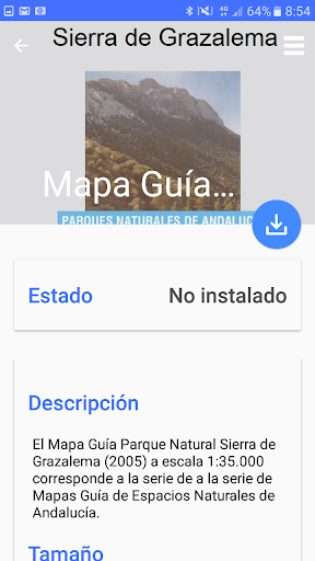 Android application Mapas de Andalucía screenshort