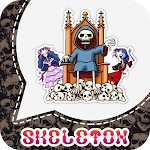 Cover Image of Télécharger Skeleton Stickers For WhatsApp : Skull WAStickers 0.1 APK