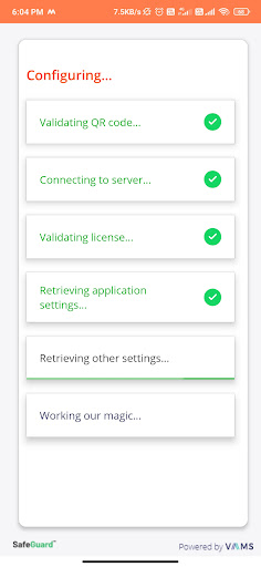 VAMS Screen 2