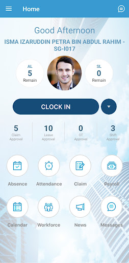 Android application InspireX70 screenshort
