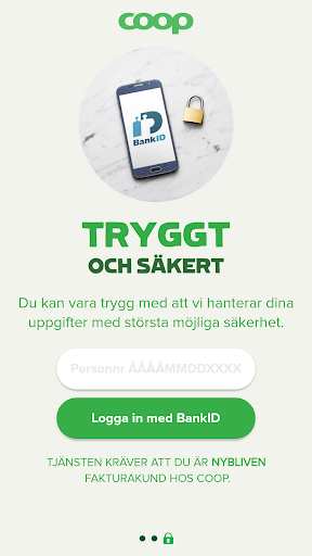 Android application Inköpstjänst screenshort