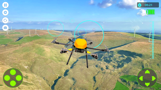 Jogo voo 3D simulador drone