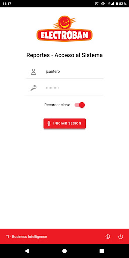 Android application Eban Reportes screenshort