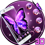 3D Neon Butterfly Theme icon