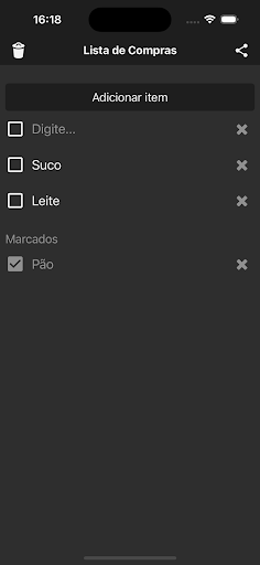 Android application Anota Aí screenshort
