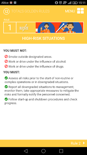 TotalEnergies Golden Rules Screen 3