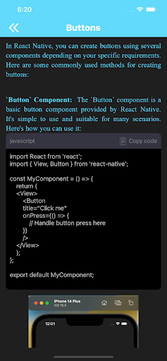 Learn React Native Screen 2