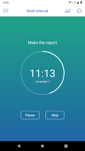 Android application Chronograph screenshort