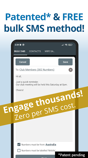 Vlix: Contacts & Bulk SMS/Text Screen 2