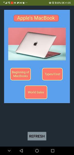 Android application Macbook Info screenshort