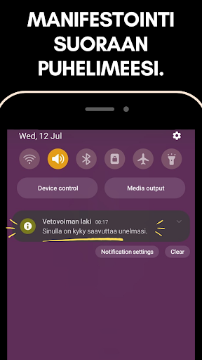 Android application Vetovoiman Laki Manifestointi screenshort
