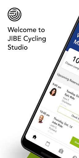 Android application Jibe Cycling screenshort