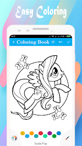 Captura de Pantalla 2 Pony Coloring Book android