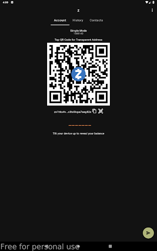 Android application ZYwallet screenshort