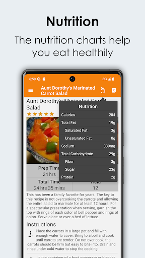 Carrot Recipes Cookbook Screenshot