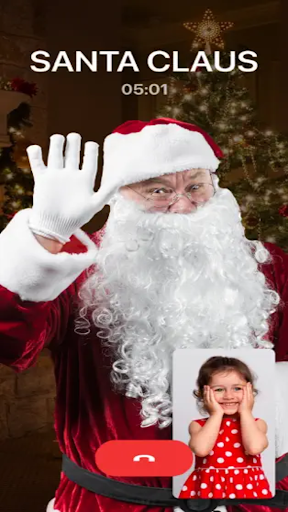 Android application Video Call Santa screenshort