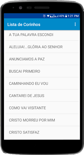 Android application Corinhos Evangélicos screenshort