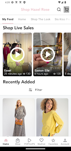 Android application Shop Hazel Rose screenshort