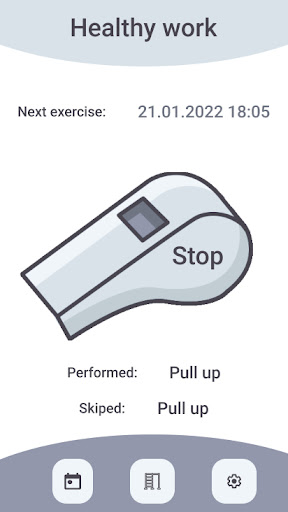 Android application Healthy Work screenshort