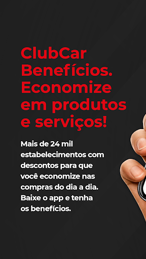Android application ClubCar Benefícios screenshort