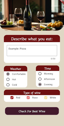 Android application Smart Wine screenshort