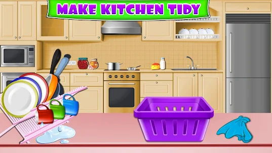 廚房打掃房子遊戲