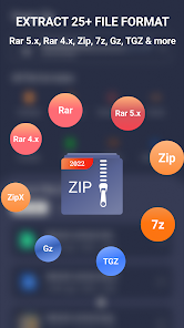 Screenshot 1 Unzip Zip extractor Rar opener android