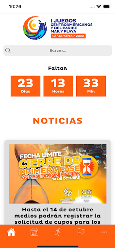 Android application Santa Marta 2022 screenshort