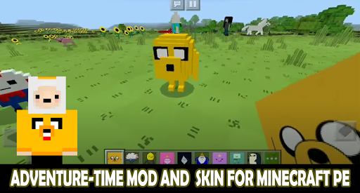Mod Adventure Time For MCPE  Finn-Jake Skins