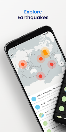 Android application Quakemap screenshort
