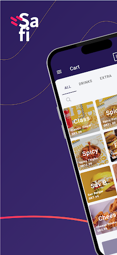 Android application Safi | POS & ordering system. screenshort