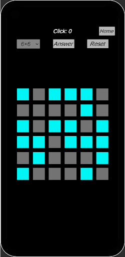 Puzzle! Lights Out!! Screen 3