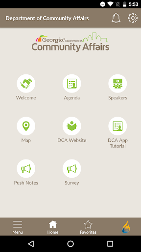 GA DCA EVENTS Screen 2