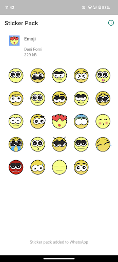 Android application Stickers for WhatsApp & emoji screenshort