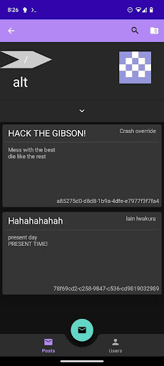 Android application Subrosa screenshort