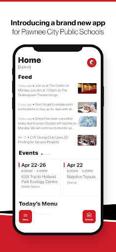 Android application Pawnee City School screenshort