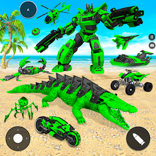 Crocodile Animal Robot Games apk