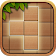 Wood puzzle block icon