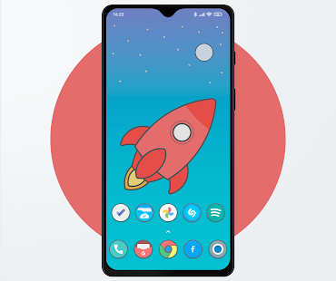 Flat Circle - Icon Pack Tangkapan layar