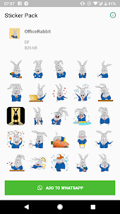 Rabbit Stickers for WhatsApp W